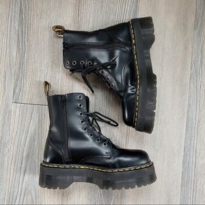 Jadon Smooth Leather Platform Boots